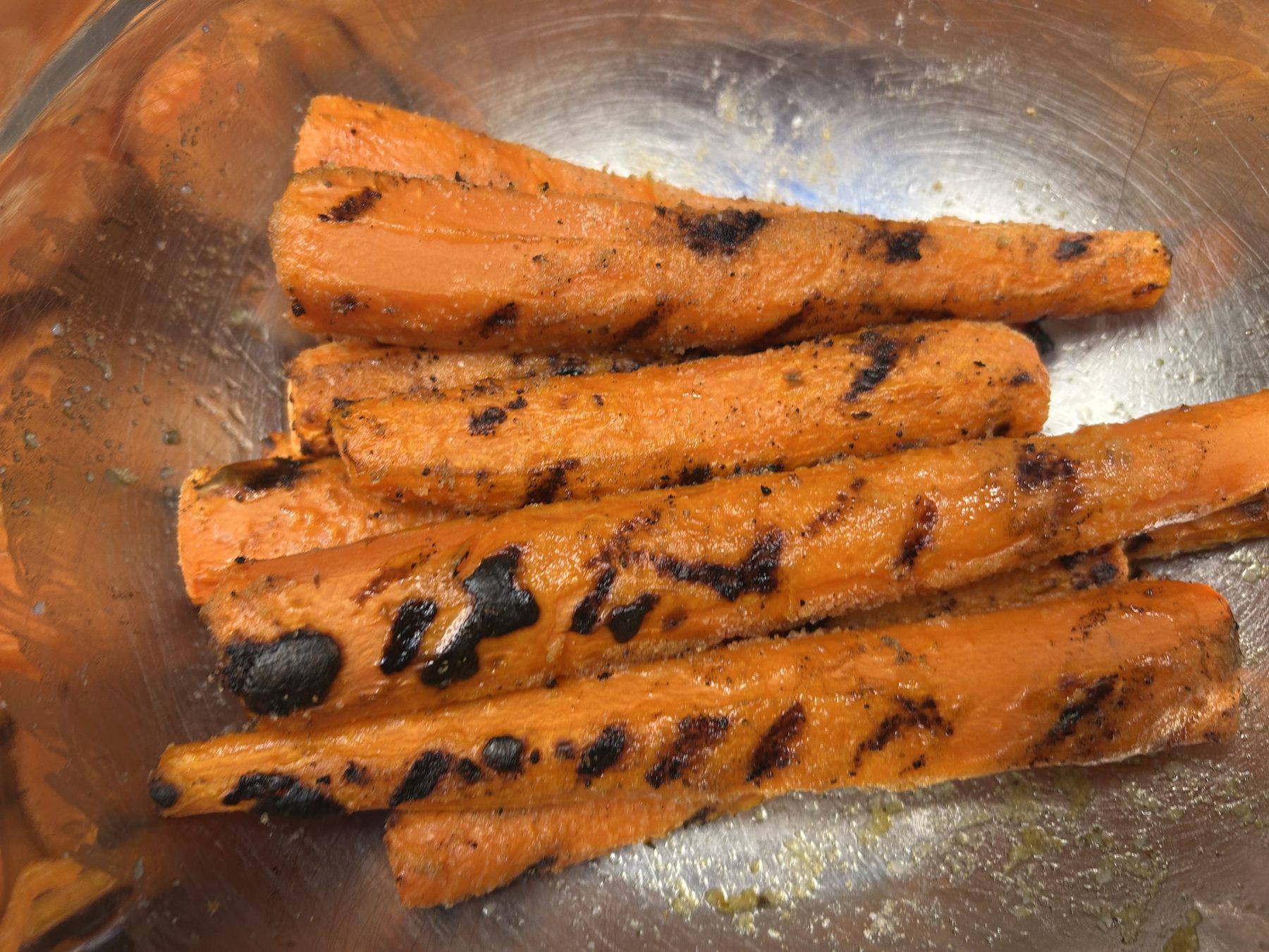 Finished carrots seasoned with Ivory All Purpose