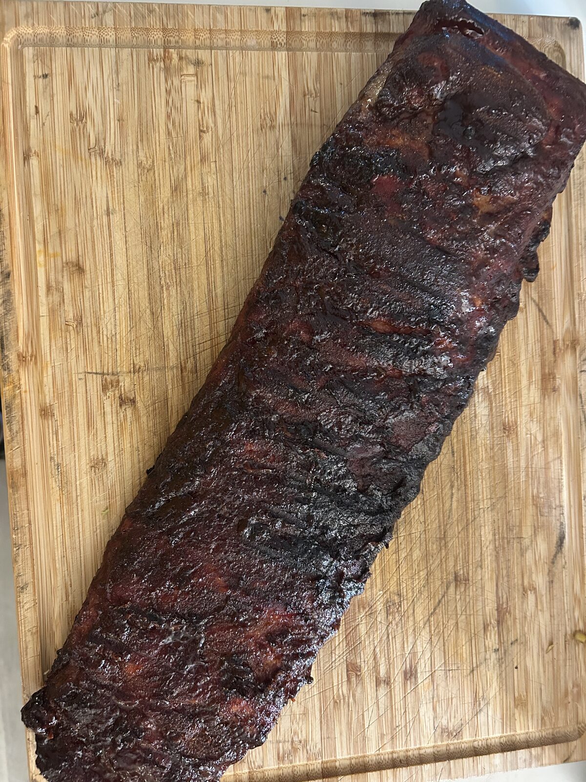 Full rack smoked ribs